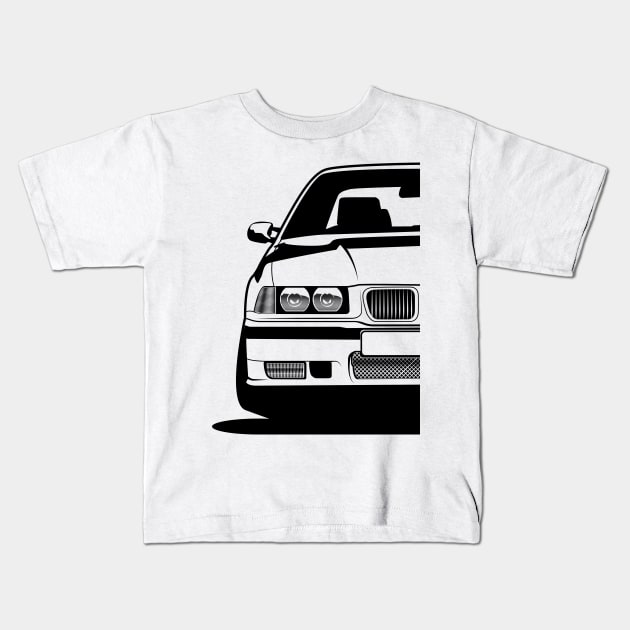 E36 Kids T-Shirt by BlueRoller